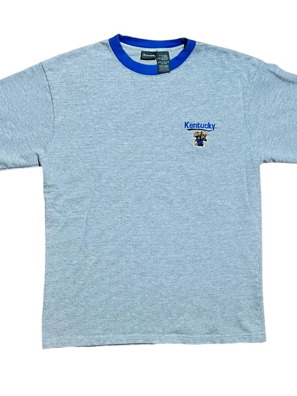 Kentucky Wildcats Vintage Pro Edge Y2K NCAA Gray T-Shirt, Men's XL